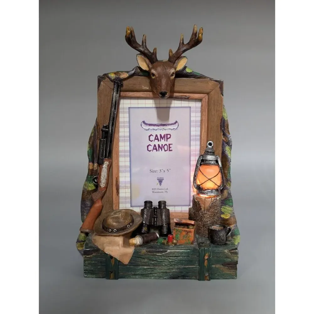 Camping Hunting Lighted Photo Frame For 3